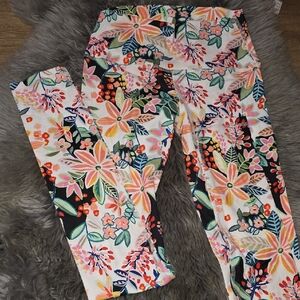 Plumeria Swimwear Floral  Leggings